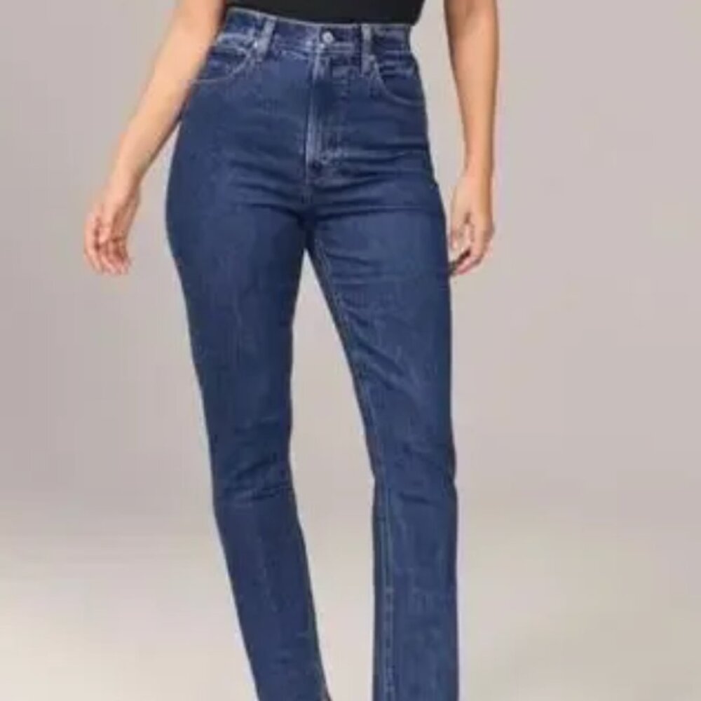 Abercrombie & Fitch the slim straight ultra high rise